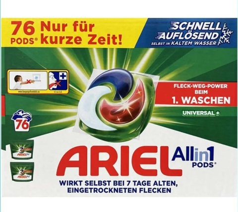 Ariel kapsułki do prania 76szt. Uniwersalny+