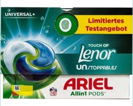 Ariel kapsułki do prania BOX 10szt. Uniwersalny+ Lenor