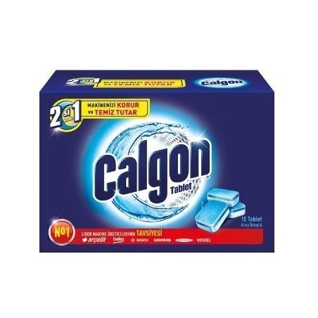 Calgon tabletki odkamieniające do pralki 15 tabl