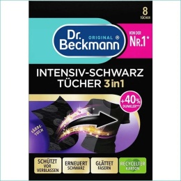 Dr Beckmann chusteczki do prania czarnych tkanin 8szt
