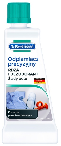 Dr Beckmann odplamiacz 50ml. Rdza, dezodorant, pot