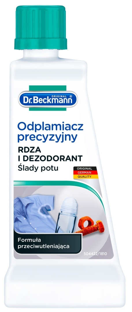 Dr Beckmann odplamiacz 50ml. Rdza, dezodorant, pot