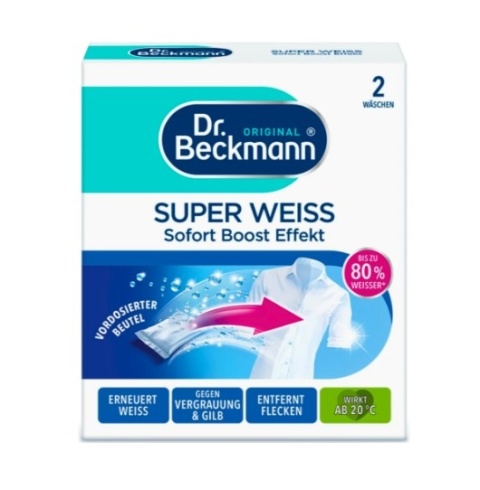 Dr Beckmann super weiss saszetki wybielające 2x40g