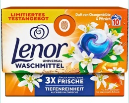 Lenor kapsułki do prania BOX 10 szt. Uniwersalne – Kwiat pomarańczy