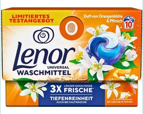 Lenor kapsułki do prania BOX 10 szt. Uniwersalne – Kwiat pomarańczy