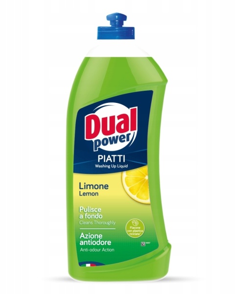Dual Power płyn do mycia naczyń 1 l / Zielona cytryna