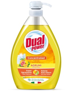 Dual Power płyn do mycia naczyń z dozownikiem 1 l / Cytrusy
