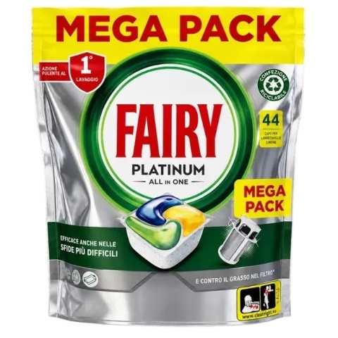 Fairy Platinum kapsułki do zmywarki 44 szt. / Cytryna