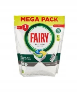 Fairy Platinum kapsułki do zmywarki 62 szt. / Cytryna