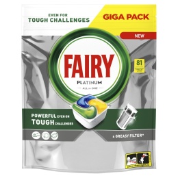 Fairy Platinum kapsułki do zmywarki 81 szt. / Cytryna