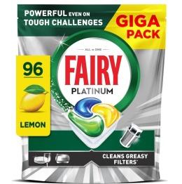 Fairy Platinum kapsułki do zmywarki 96 szt. / Cytryna