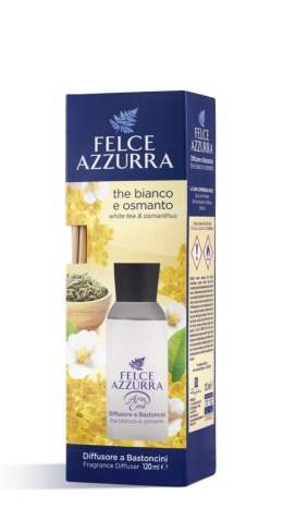 Felce Azzurra dyfuzor zapachowy z patyczkami 120 ml / Biel i osmantus