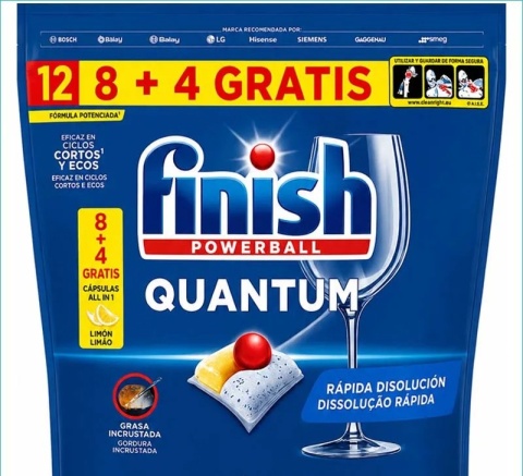 Finish Quantum kapsułki do zmywarki 12 szt. / Cytryna