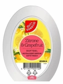 G&G odświeżacz powietrza w żelu 150 g / Cytryna