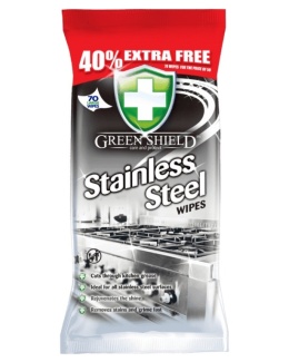 Green Shield chusteczki 70 szt. / Stal nierdzewna