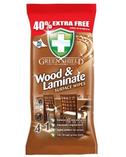 Green Shield chusteczki 70 szt. / drewno i laminat