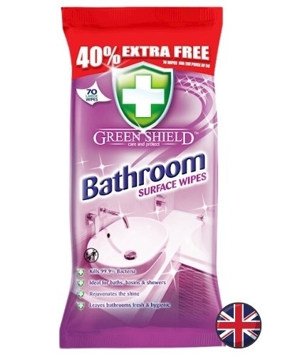 Green Shield chusteczki antybakteryjne 70 szt. / Łazienka