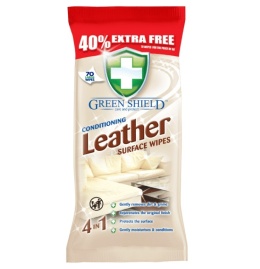 Green Shield chusteczki do skóry 70 szt.