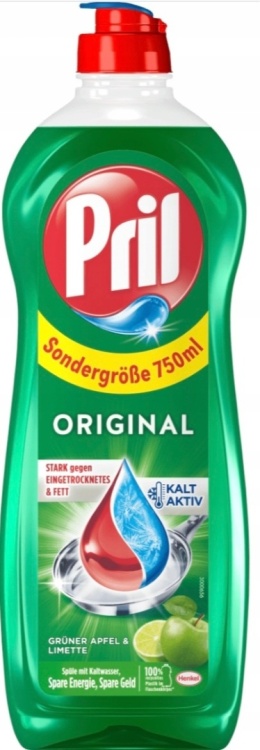 Pril płyn do mycia naczyń 750 ml / Zielone jabłko i limonka