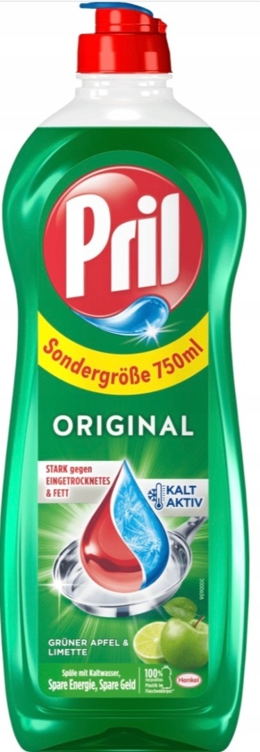 Pril płyn do mycia naczyń 750 ml / Zielone jabłko i limonka
