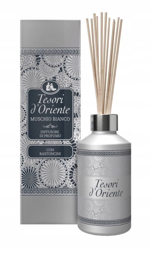 Tesori d’Oriente dyfuzor zapachowy z patyczkami 200 ml / Biały mech
