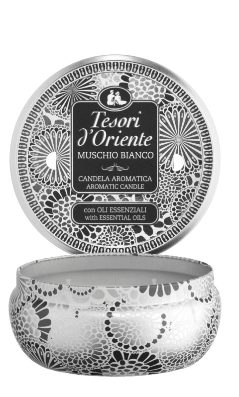 Tesori d’Oriente świeca zapachowa 200 g / Biały mech
